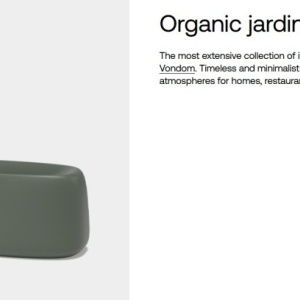 Jardiniera plante design decorativ exterior/interior Organic JARDINIERE 62x31x27cm - Img 4