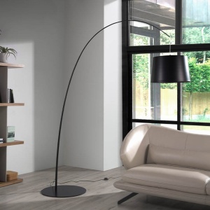 Lampa arcuita de podea eleganta design minimalist Black