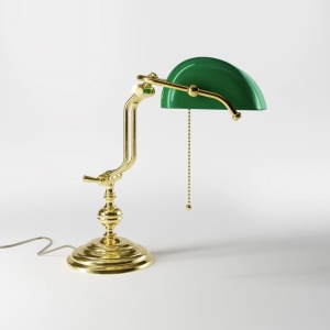 Lampa de birou din alama design clasic Banker