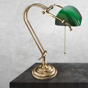Lampa de birou din alama design clasic Banker - Img 2