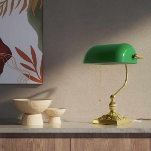 Lampa de birou din alama design clasic Banker - Img 10