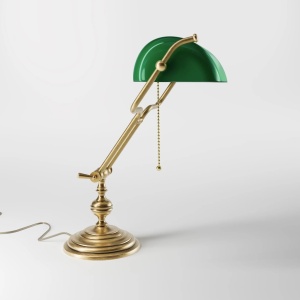 Lampa de birou din alama design clasic Compact Banker - Img 5