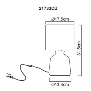 Lampa de masa ceramica curry RELA 250007 universul-luminii.ro
