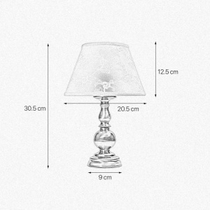 Lampa de masa clasic elegant din alama masiva Flemish - Img 6