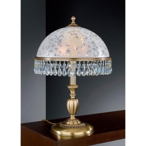 Lampa de masa design clasic realizata manual din alama si Cristal Scholer 6200