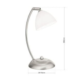 Lampa de masa design modern OPALDESIGN, satin 241367 universul-luminii.ro