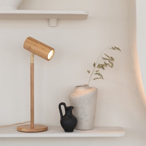 Lampa de masa Eco din Bambus Java GU10, natural 243757 universul-luminii.ro