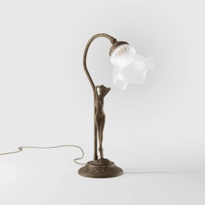 Lampa de masa figura feminina din alama Donne - Img 8