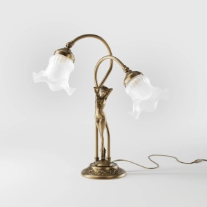 Lampa de masa figura feminina din alama Donne - Img 9