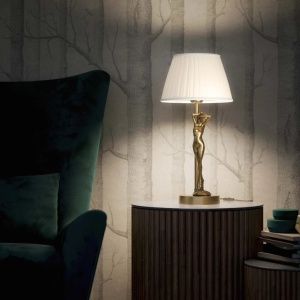 Lampa de masa figura feminina din alama Donne - Img 6