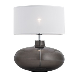 Lampa de masa moderna SEKWANA alb/fumuriu