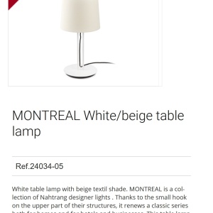 Lampa de masa / Veioza moderna design elegant MONTREAL bej 92047 universul-luminii.ro