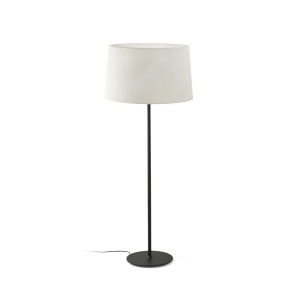 Lampa de podea abajur textil 64cm WINDSOR negru, alb