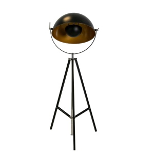 Lampa de podea cu trepied design industrial Black steel - Img 5