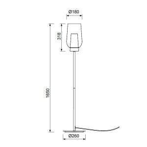 Lampa de podea design modern Nora alb/ lemn 131627 universul-luminii.ro