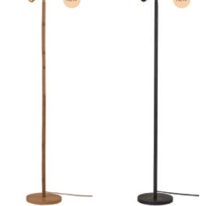 Lampa de podea Eco din Bambus Java GU10, negru 167037 universul-luminii.ro