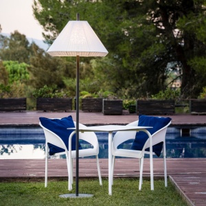 Lampa de podea iluminat exterior decorativ SAIGON 195/T70 gri/crem 127337 universul-luminii.ro