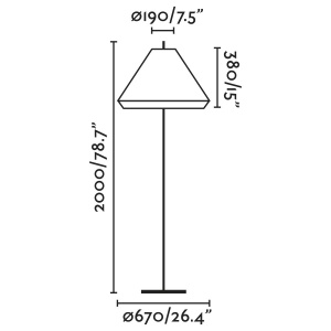 Lampa de podea iluminat exterior decorativ SAIGON 195/T70 gri/maro 217427 universul-luminii.ro