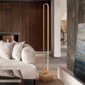 Lampa de podea LED design ultra-modern Colette auriu roze SV-787321 78387 universul-luminii.ro