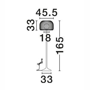 Lampa de podea pentru terasa exterior IP54 MARCY - Img 2
