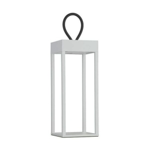Lampa decorativa de exterior LED portabila LUCIA alb