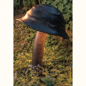 Lampa iluminat exterior din fier forjat design ciuperca AL 6691, 71cm