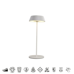 Lampa LED portabila IP54 Relax alba - Img 5