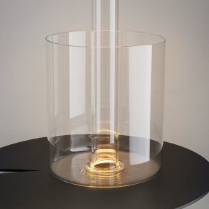 Lampa portabila cu baterii cu baza in forma de vaza AI design auriu/ transparent 231097 universul-luminii.ro