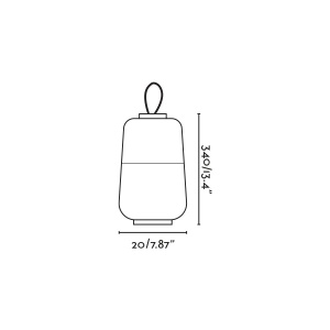 Lampa portabila exterior IP54 MUNA alb/orange - Img 11
