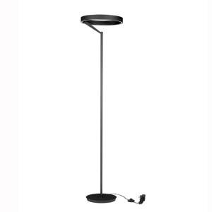 Lampadar circular aluminiu negru LED ADALIZ