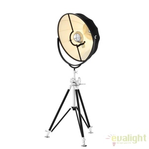 Lampadar cu trepied si abajur din tesatura Vertigo 110509 HZ 42677 universul-luminii.ro