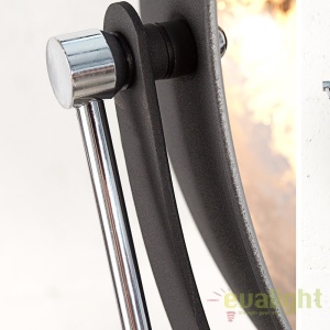 LAMPADAR deosebit in stil RETRO BIG Studio negru/ argintiu A-36562 VC - Img 3