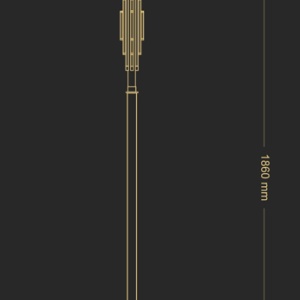 Lampadar design clasic realizat manual Fellino - Img 3