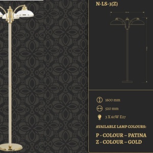 Lampadar design clasic realizat manual N - Img 2