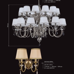 Lampadar design clasic realizata manual, Cristal Swarovski Luca - Img 7