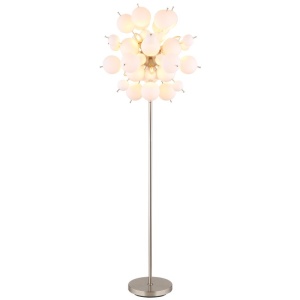 Lampadar design modern UDO 6L nickel/alb