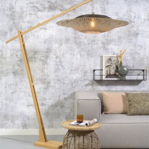 Lampadar din bambus KALIMANTAN orizontal L natur, 87cm 193587 universul-luminii.ro