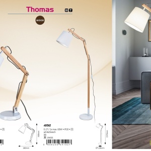 Lampadar din lemn fag design nordic scandinav Thomas - Img 4