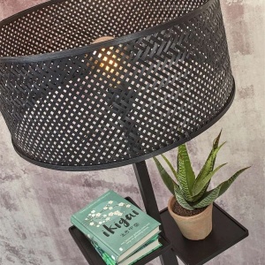 Lampadar eco din bambus cu polita Java bl/50x22, bl 181267 universul-luminii.ro