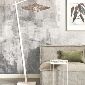 Lampadar eco din bambus cu ratan Zanzibar L white/55cm, white 121847 universul-luminii.ro