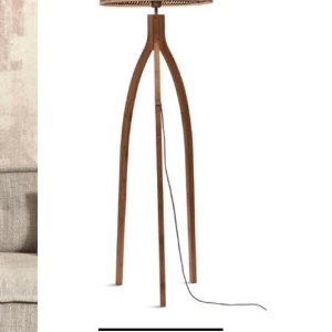 Lampadar eco din bambus Java 3-legs bl/50x22, bl/nat 182097 universul-luminii.ro