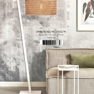 Lampadar eco din bambus Java L white/50x22, nat 182087 universul-luminii.ro