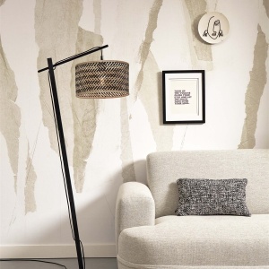 Lampadar eco din bambus Java S bl/32x18, negru/ natur 231987 universul-luminii.ro