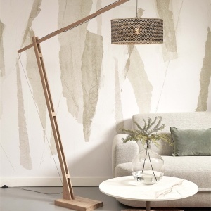 Lampadar eco din bambus Java XL nat/50x22, bl/nat 182137 universul-luminii.ro