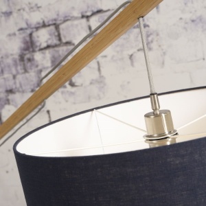 Lampadar eco din bambus Montblanc 4723 natur/ blue denim 231597 universul-luminii.ro