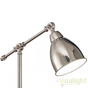 Lampadar, lampa de podea cu brat reglabil, finisaj nickel, NEWTON PT1 015286 61717 universul-luminii.ro