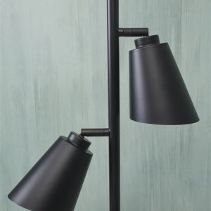 Lampadar, Lampa de podea cu doua spoturi directionabile Bremen negru 200757 universul-luminii.ro