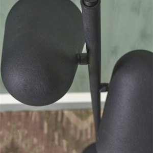 Lampadar, Lampa de podea cu doua spoturi directionabile Salamanca negru 200797 universul-luminii.ro