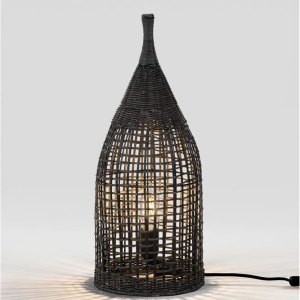 Lampadar/Lampa de podea decorativa ratan natural, NAOS H 54,5cm 167627 universul-luminii.ro