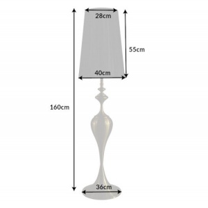 Lampadar, Lampa de podea design deosebit Lucie 160cm, negru-auriu - Img 2